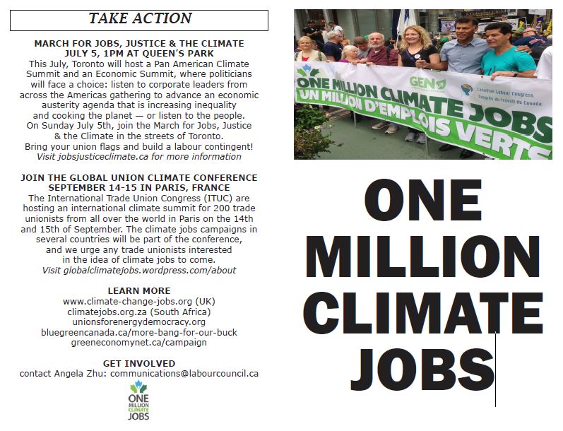 March For Jobs, Justice & the Climate